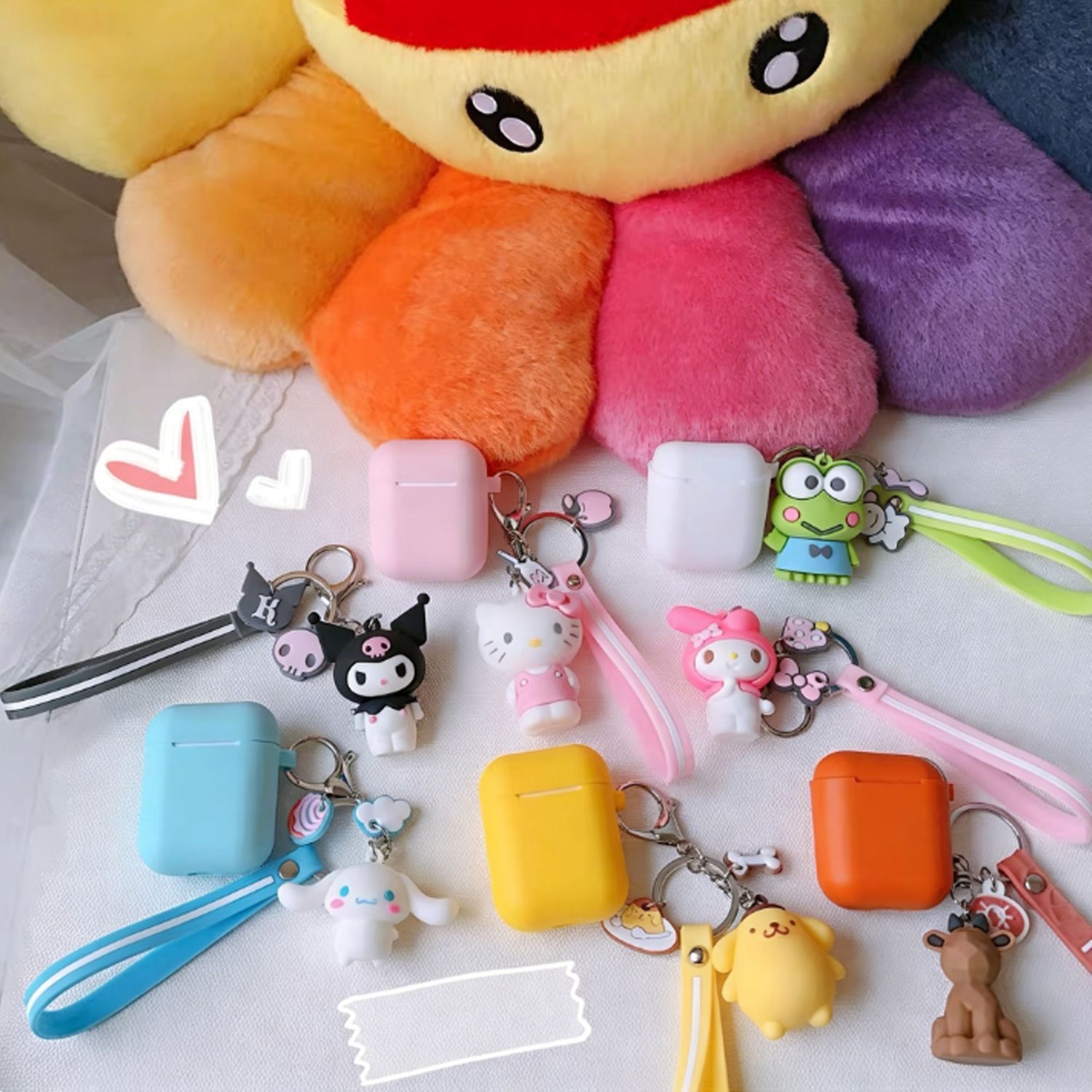 Grey set + Little Devil pendant Apple AirPods 3