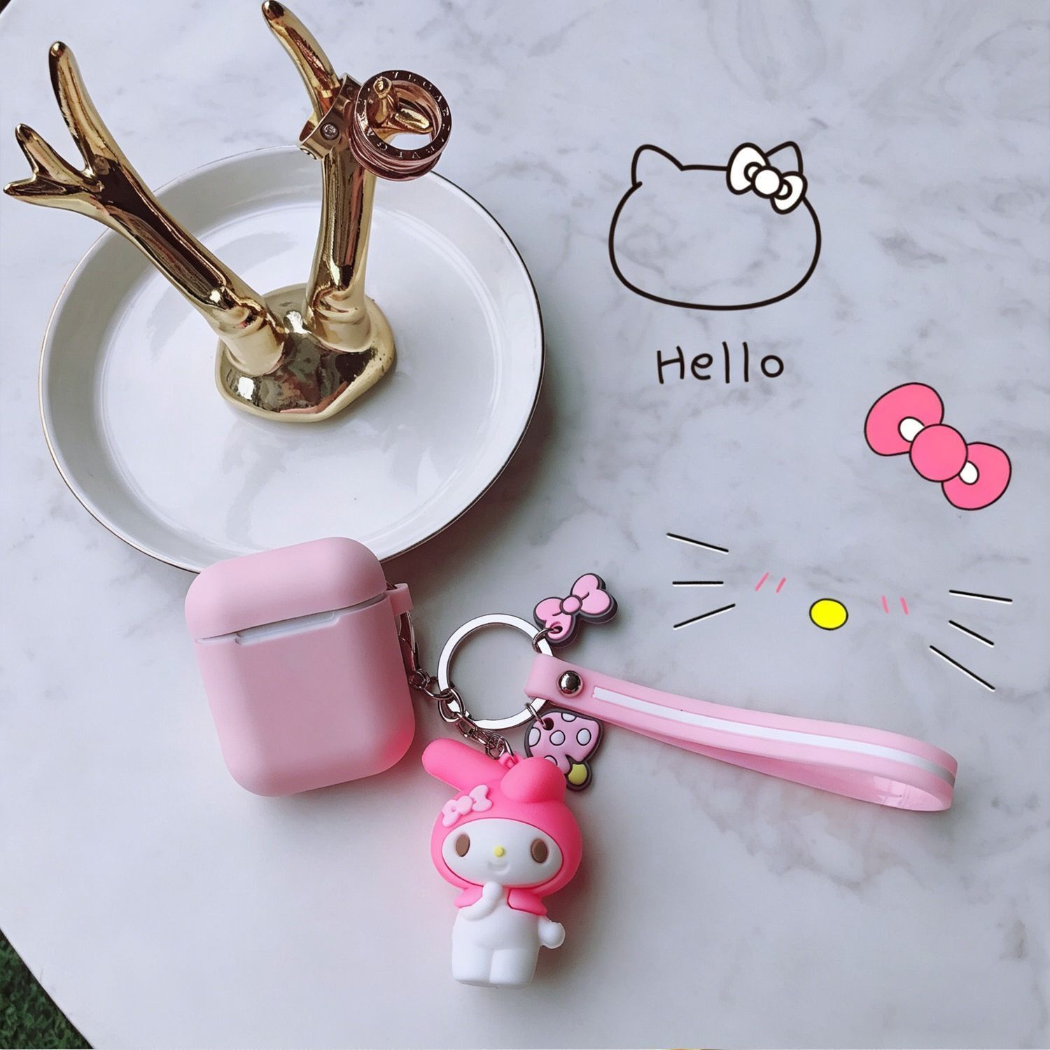 pink case + pink Meidi pendant Apple AirPods 3