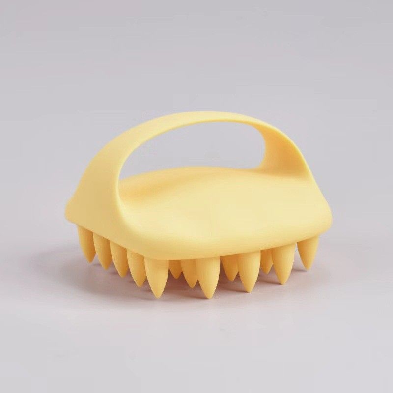 Scalp Massage Shampoo Brush-Cream Yellow