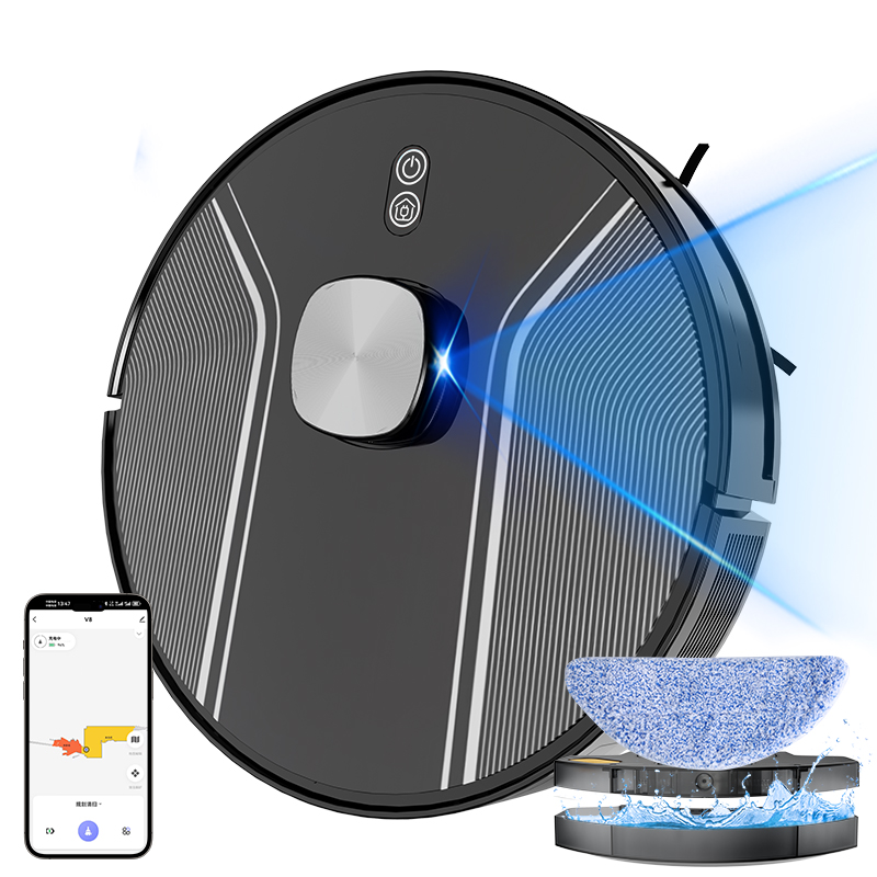 3 IN 1 Robot Vaccum Cleaner with Mop LDS Slam Navigation APP control Voice Control Automatic cleaning