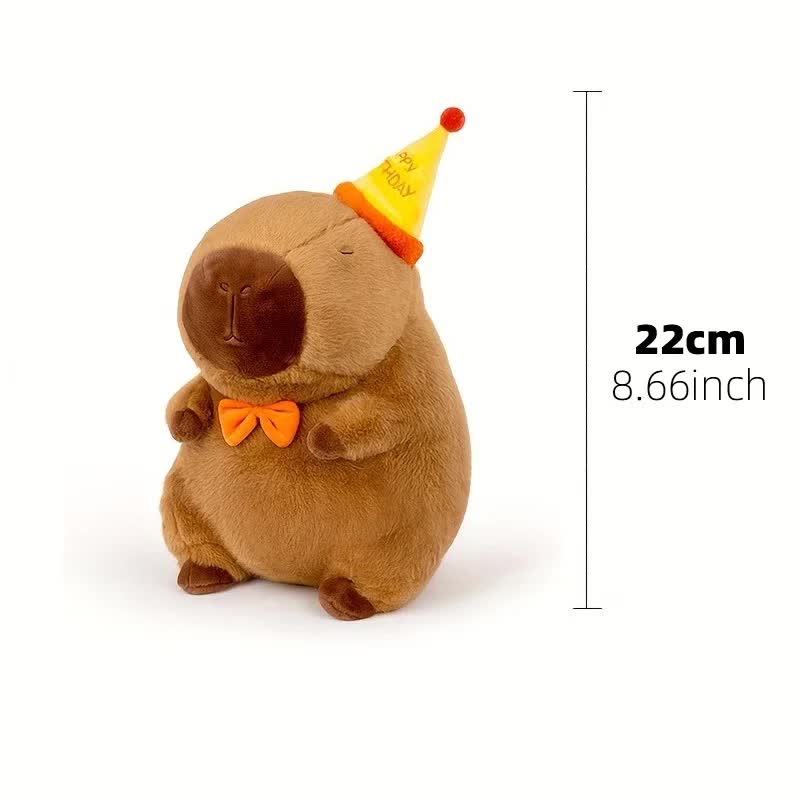 23cm Capybara Plush Simulation Capybara Anime Fluffy Toy Cute Doll Stuffed Animal Soft Doll Plush Christmas Thanksgiving Gift