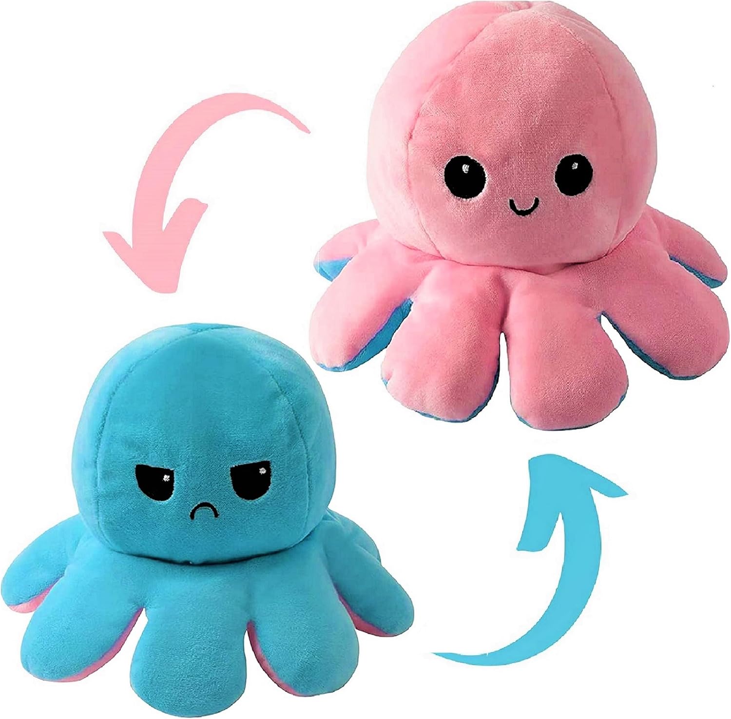 Reversible Octopus Plush - Cute Plush - Plush Octopus Plush - Reversible Plush Toy - Cute Plush - Octopus Reversible Plush