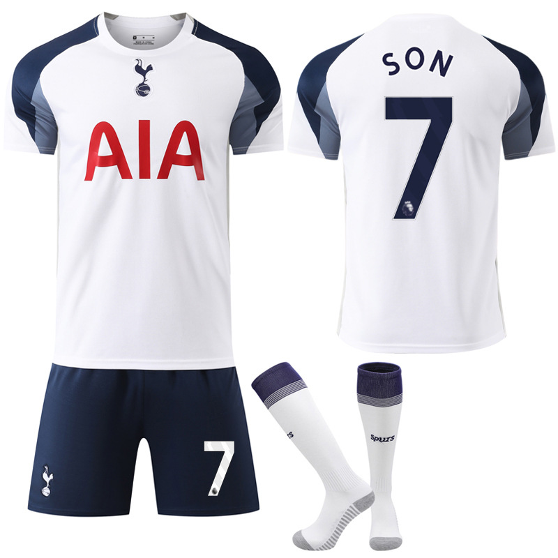 Tottenham Home Shirt 2025-2026 for Kids and Adults with Socks No.7 Son No.7 Son XL