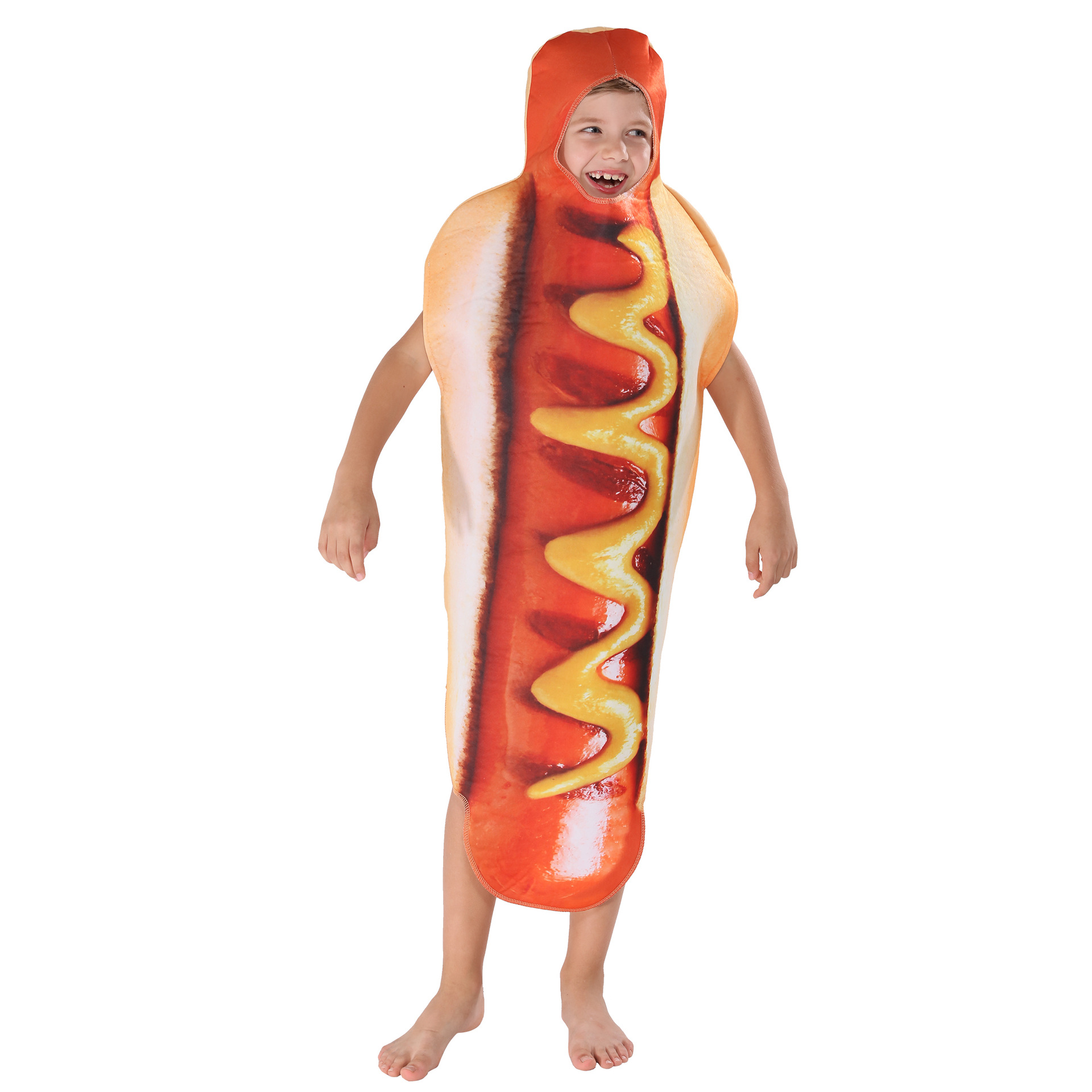 3D Color Printing Children Sausage Costume Jumpsuit Food Scene Cosp_yux