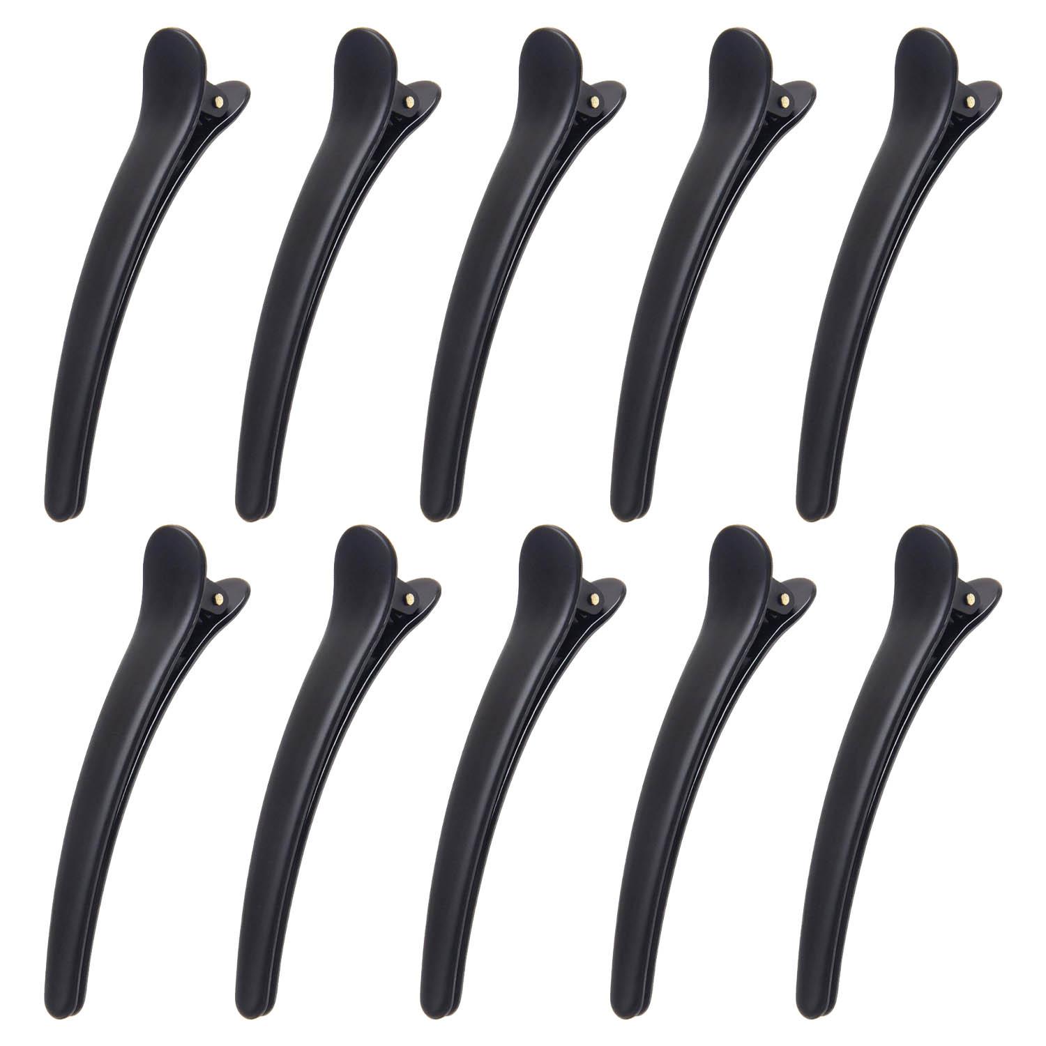 10 pcs Professional Hair Clips - Black Black Black