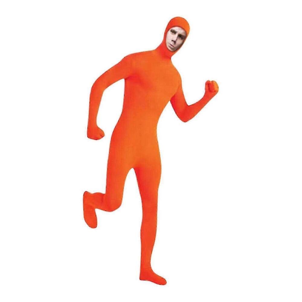 Halloween Deals Spandex Full Body Suit with Face Opening for Halloween, Witch and Halloween Party, Gift Orange Orange Orange M-uff08160cmuff09