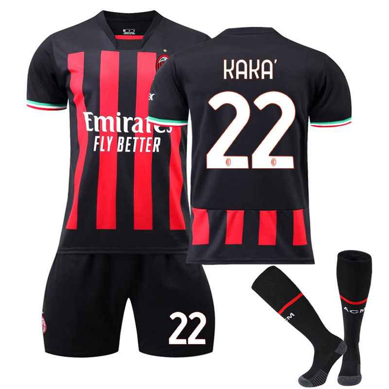 AC Milan Home Football Shirt for Kids No. 22 KAKA 22