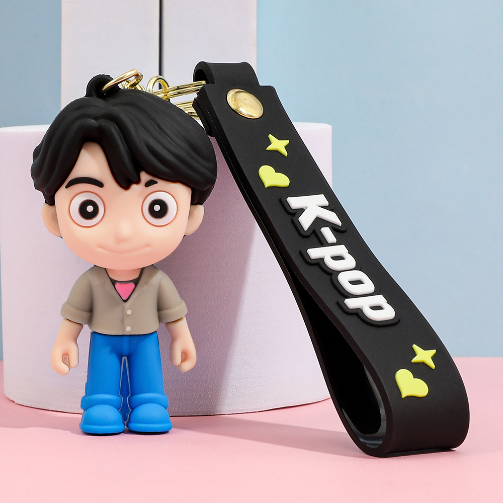 K-POP Demon Hunter Keychain Pendant Silicone Doll 3