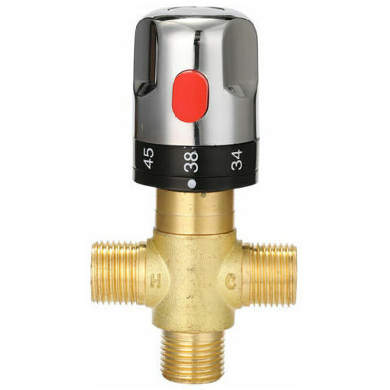 Adjustable Thermostatic Bathroom Faucet, Brass, Water Mixer, Hot/Cold Water, Temperature Control Valve