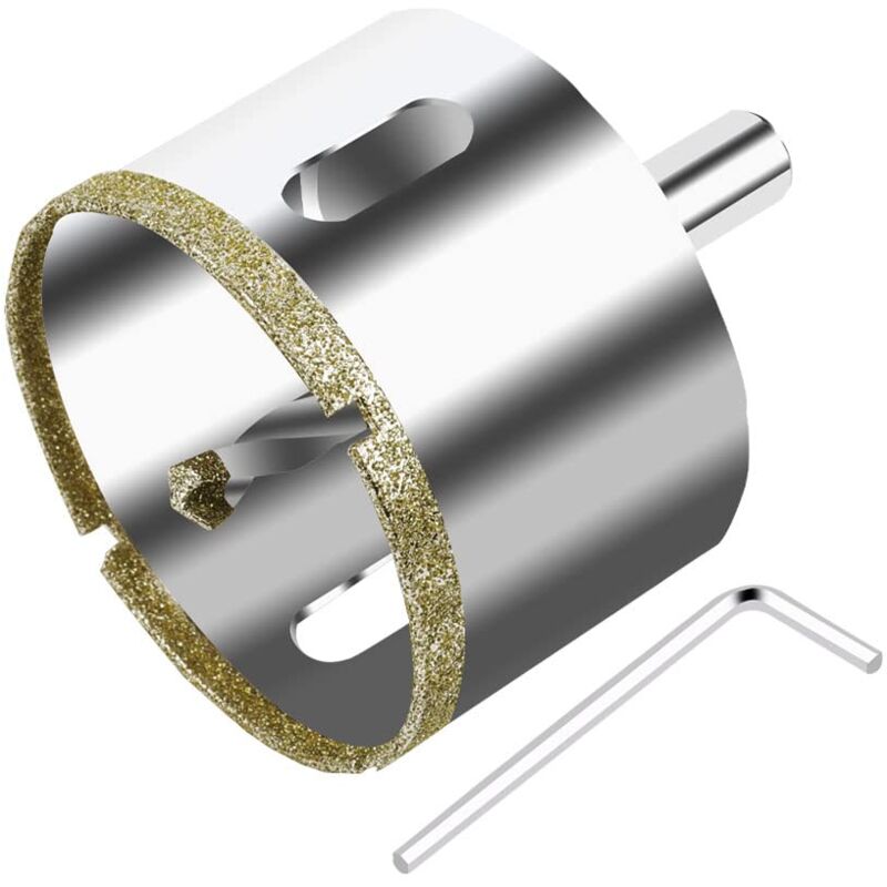 100mm Diamond Hole Saw with Centering Drill, Tile Hole Saw a