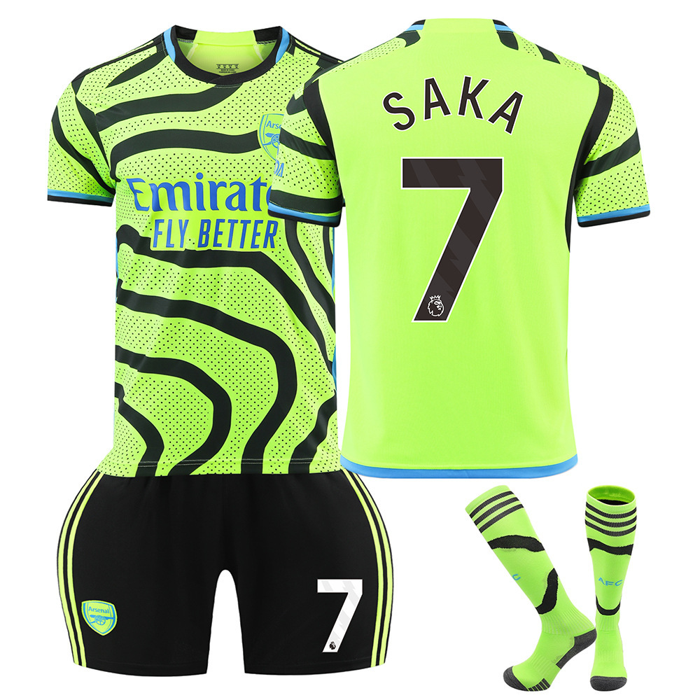 Arsenal Saka Away Football Kit with Socks - 2023/24 Set 20(110-120cm)