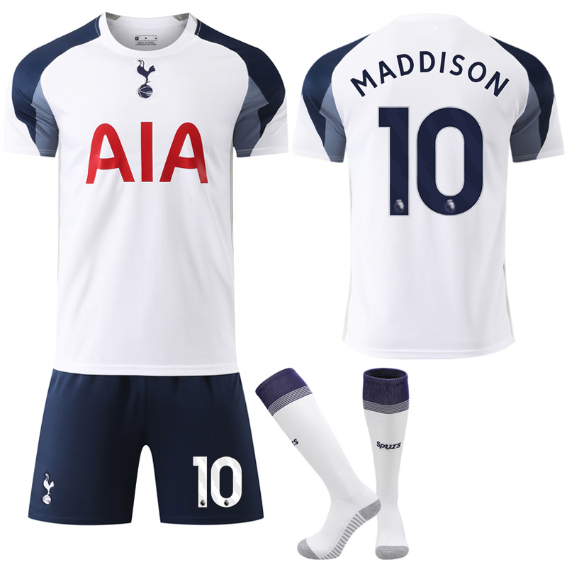 2025-2026 Tottenham Hotspur Home Kit Kids Adult Football Shirt with Socks No.10 Maddison No.10 Maddison No.10 Maddison 26
