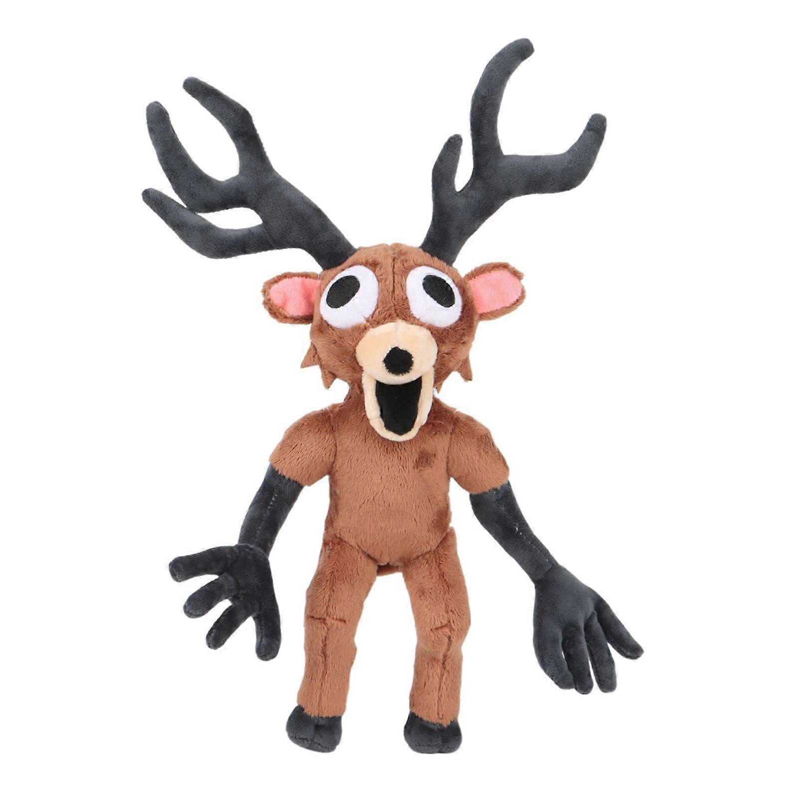 99 Nights In The Forests Plush 38cm, 99Nights Forest Deer Plush Collectible Stuffed Doll Toy for Girls Boys Present-XY- Brown Standing