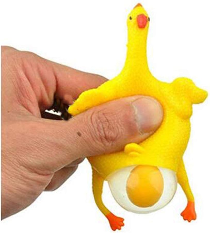 Laying Hens, creative toys, jokes, squeeze toy laying hen, ventilation chicken key chains, ventilation, stress relief, trick-yux