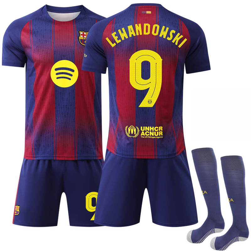 2025-2026 Barcelona Champions League version football shirt no. 9 Lewandowski Lewandowski 20