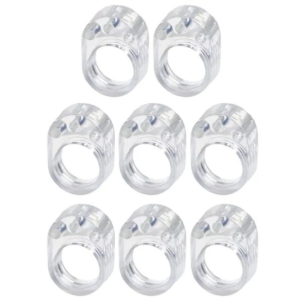 8-Pack Clear Door Handle Stops, 1.57