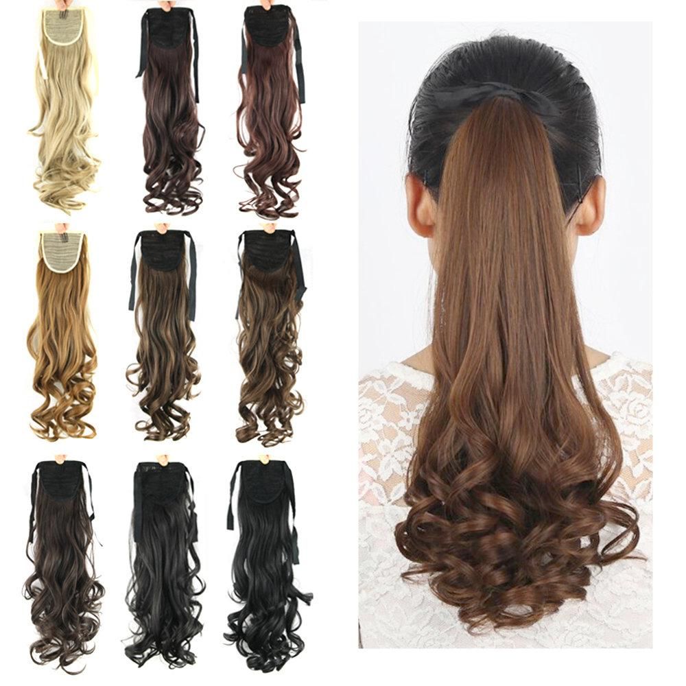 12 Ponytail Hair Extensions, Multiple Colors