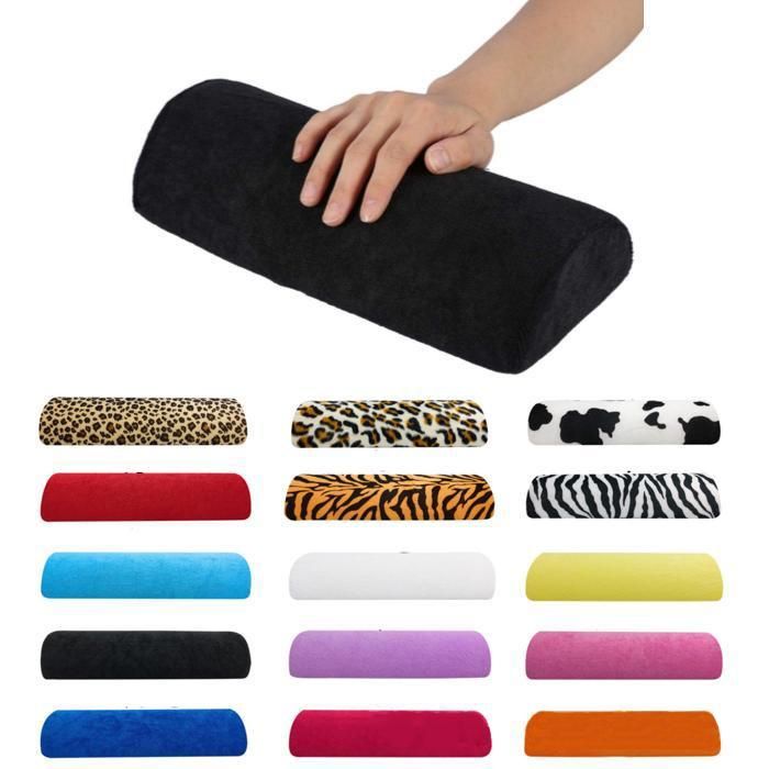 Nail Cushion Wrist Support for Manicure Gel Acrylic Nails, Cerise