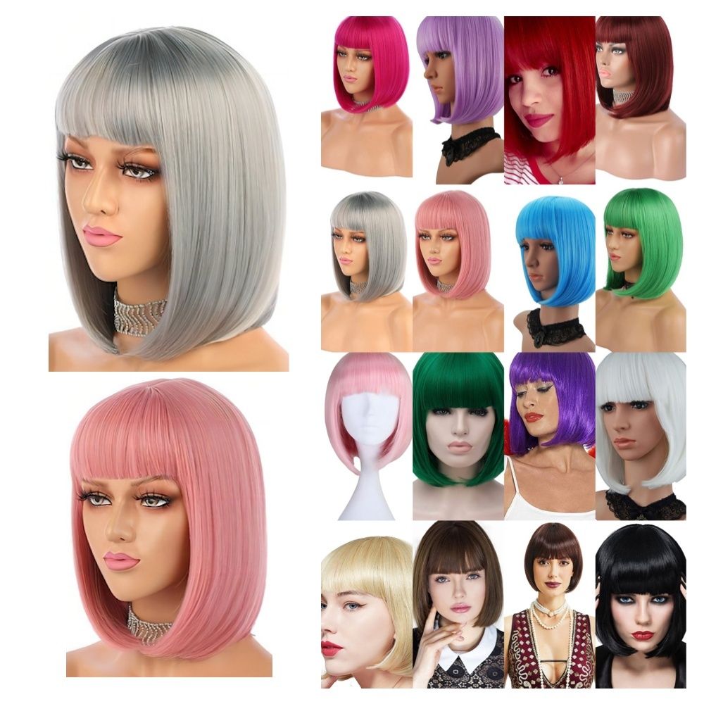 Black Synthetic Wig for Party Pride Parades Cosplay
