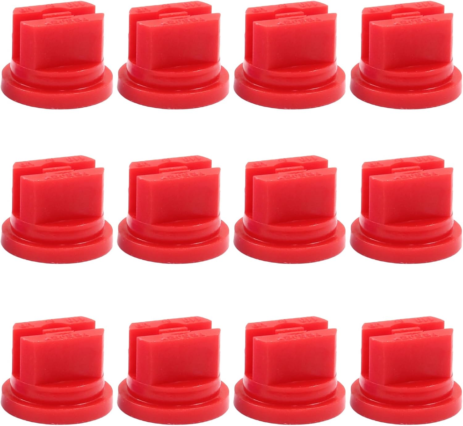 12Pcs Flat Fan Spray Tip 110 Degree Plastic Spray Nozzle Tip Fan Shaped Atomizing Nozzle Agriculture Greenhouse Sprayer Equipment