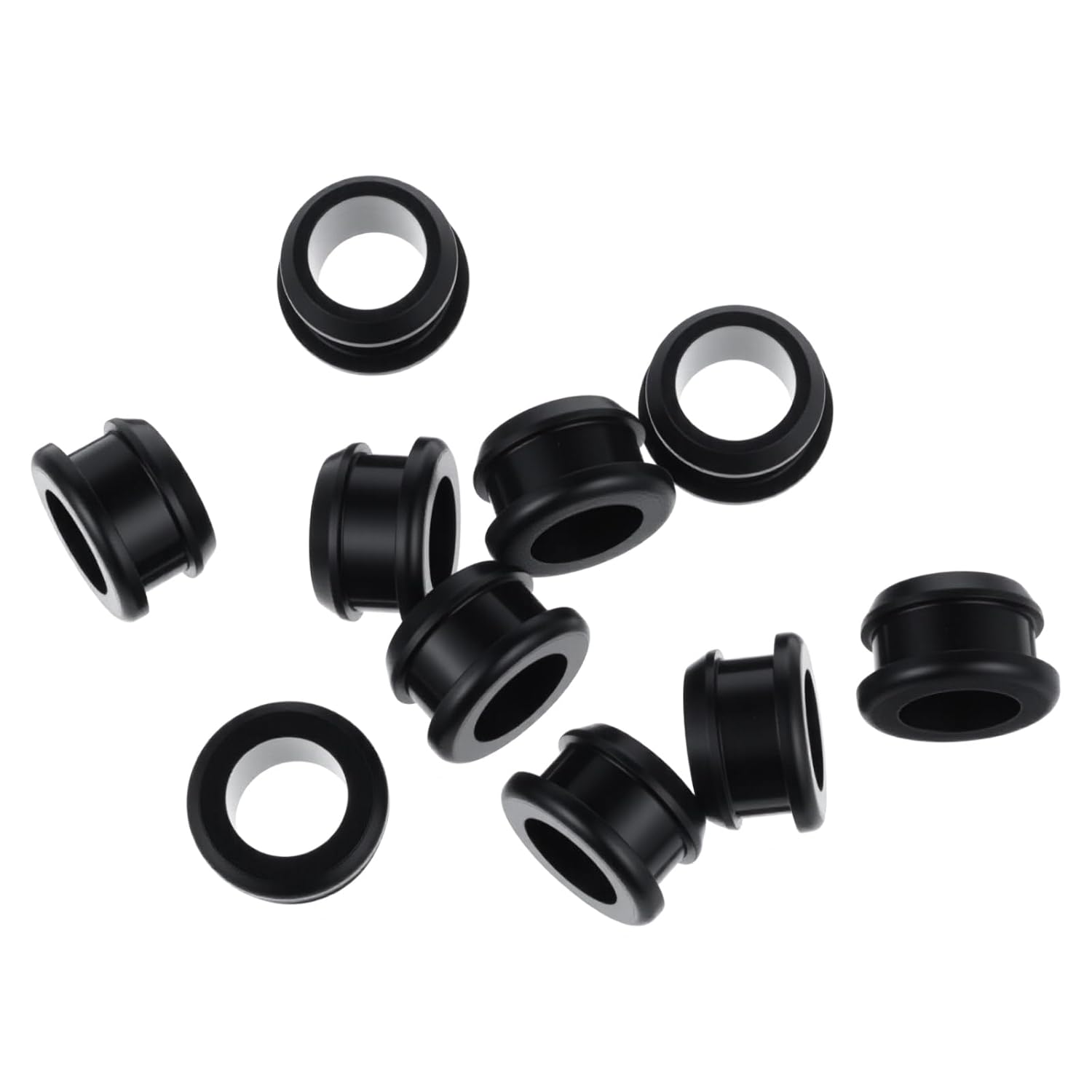 10 Pcs 5/8 Inch Drill Hole Rubber Grommets 1/2 Inch ID, Silicone Top Hat Grommets Firewall Grommet for Wiring Automotive Firewall Hole Plug, Metal Electric Box, Wires Cables Protection