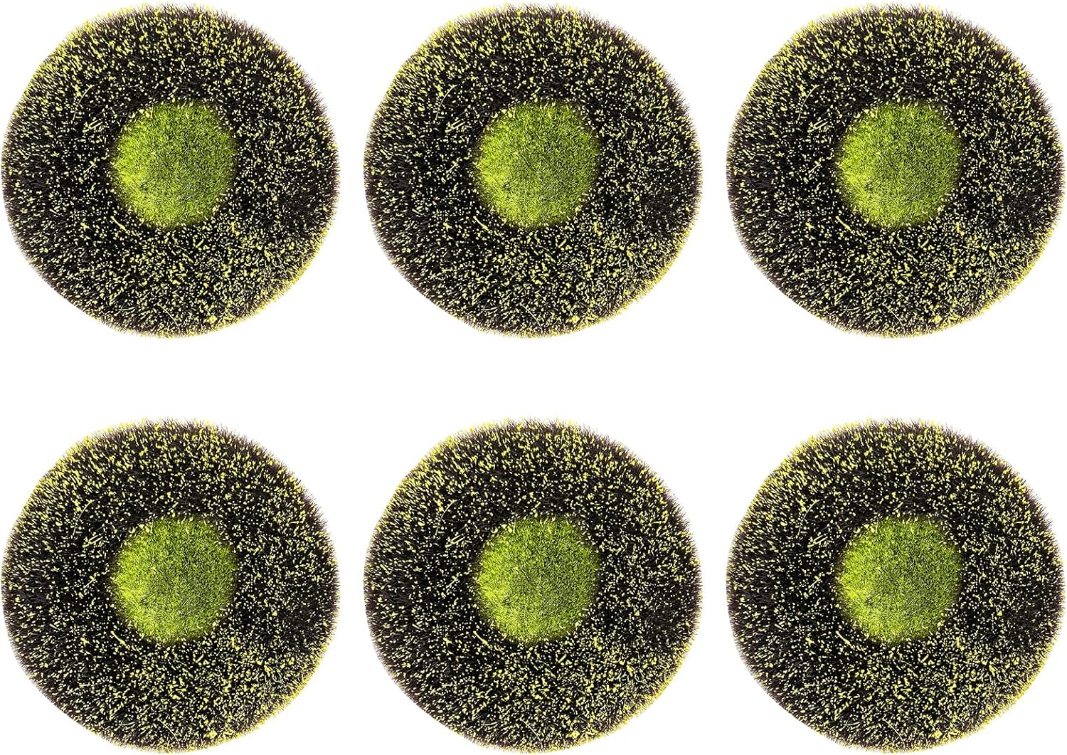 6 Pack Sunflower Wreath Center, 4.5 inch Disc Florets of Sunflower Center for DIY Flower Deco Mesh Wreath,Foam Flower Head