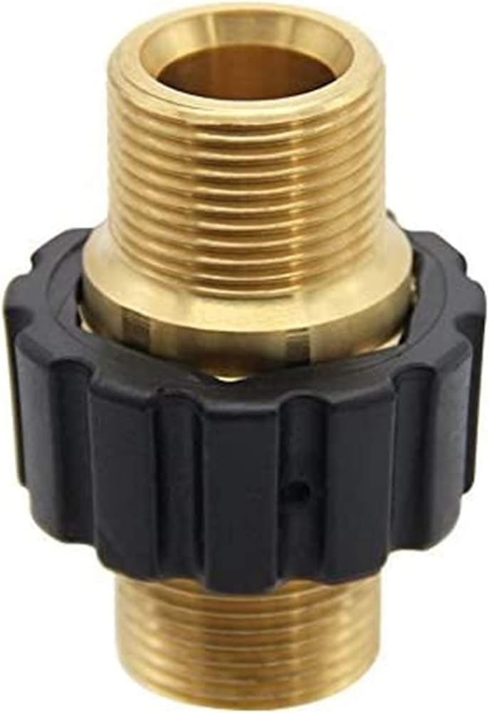 Pressure Washer Hose Quick Connector, M22 Metric Male Thread Fitting, TWIS375