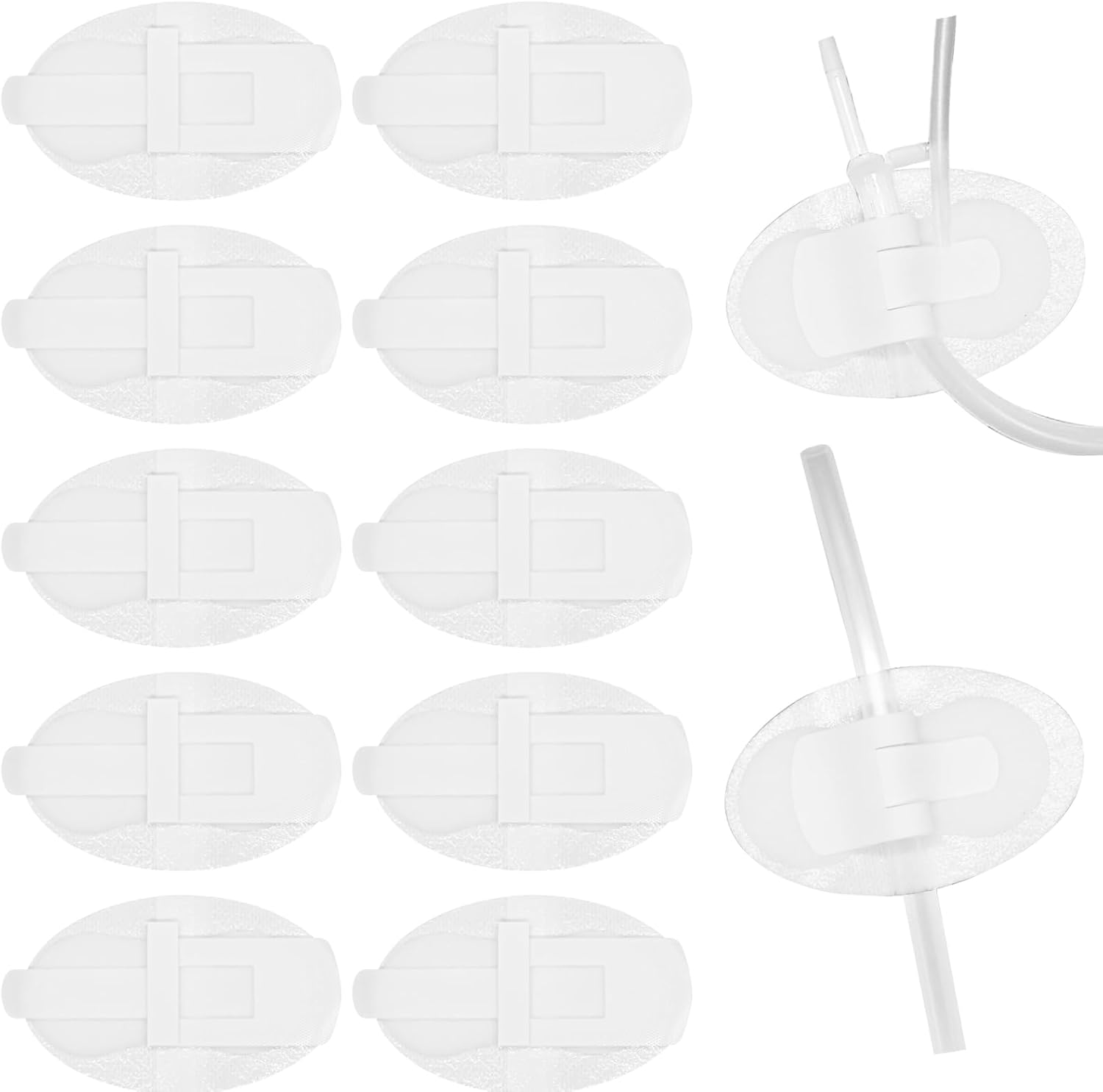 10Pcs Foley Catheter Stabilization Device, Urinary Catheter Leg Bag Holder, Adhesive Catheter Urinary Leg Bag Legband Holder, Urinary Catheter Hook and Loop Fixing Device Sticker Catheter Supplies