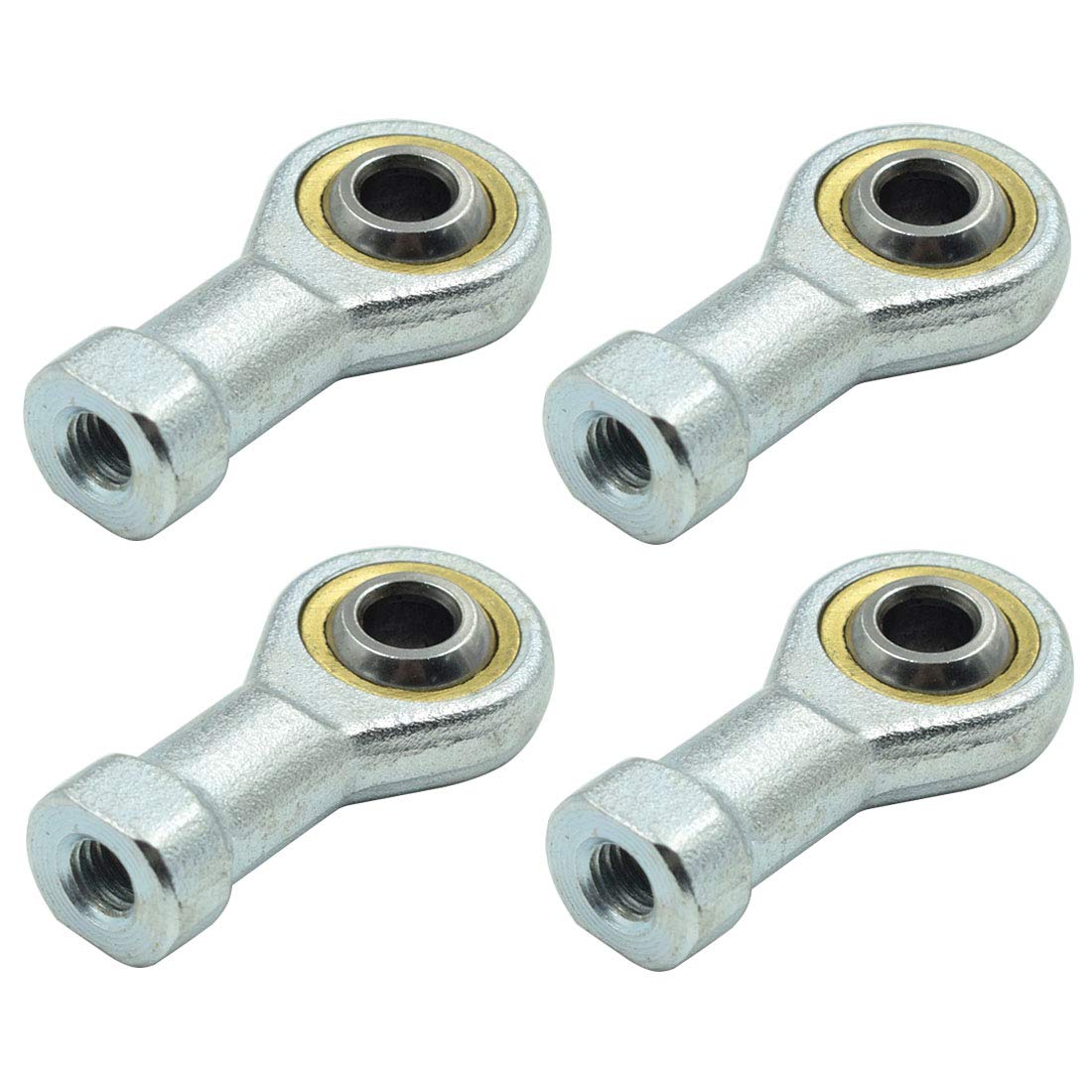 6mm Inside Dia Rod End Bearing Self Lubricating, M6 x 1.0 Female Thread Connector Joint, SI6T/K Rod End Ball Bearing, Pack of 4
