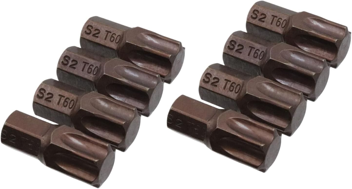 T60 Torx Screwdriver Bit Set 6 Point Star Bits with Hex Shank for Power Screwdriver Drill Impact Driver -8pcs