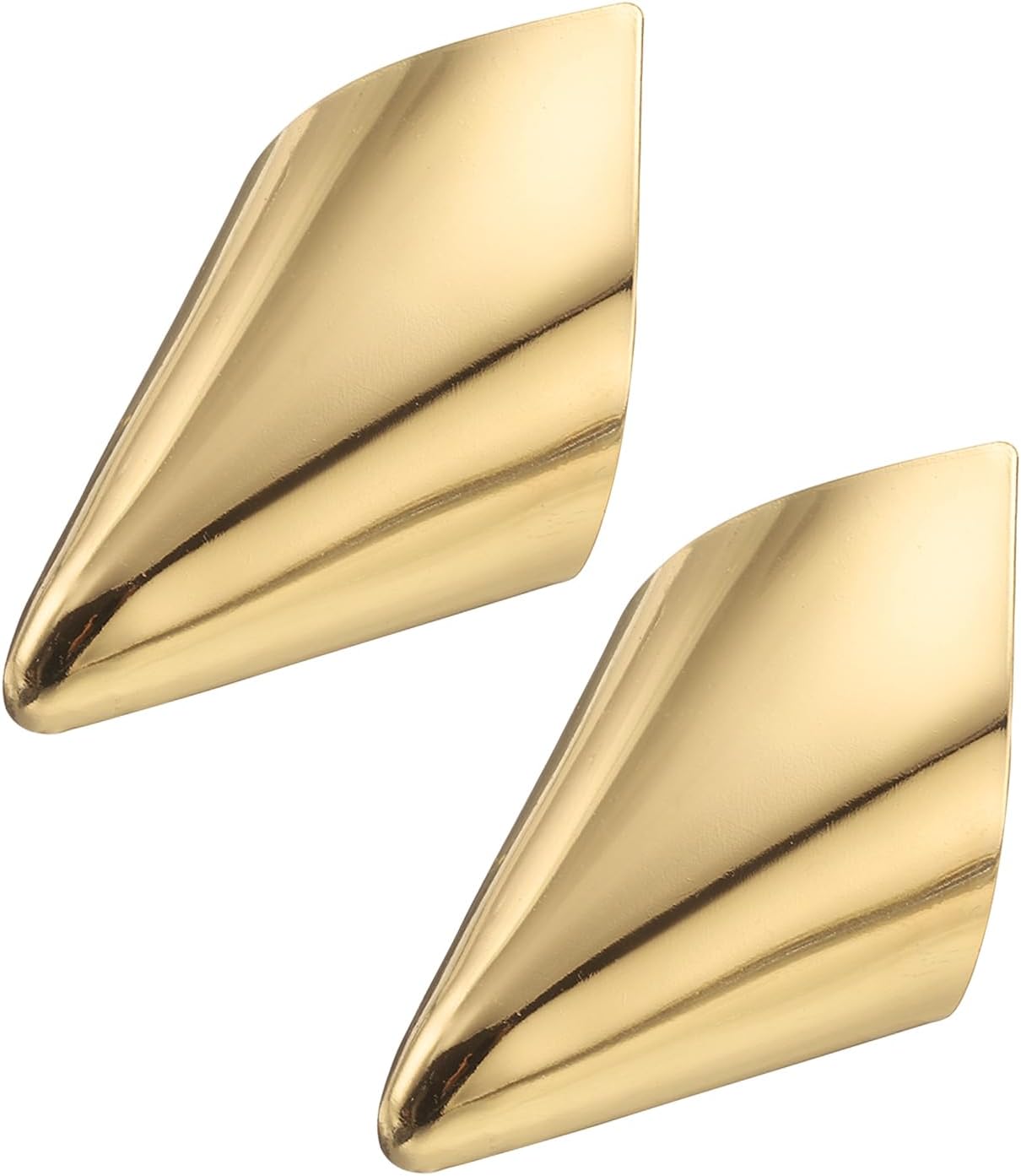 2Pcs Metal Shoes Pointed Protector High Heel Toe Caps Cover, Durable Shoe Tip Cover, Gold, 32mm