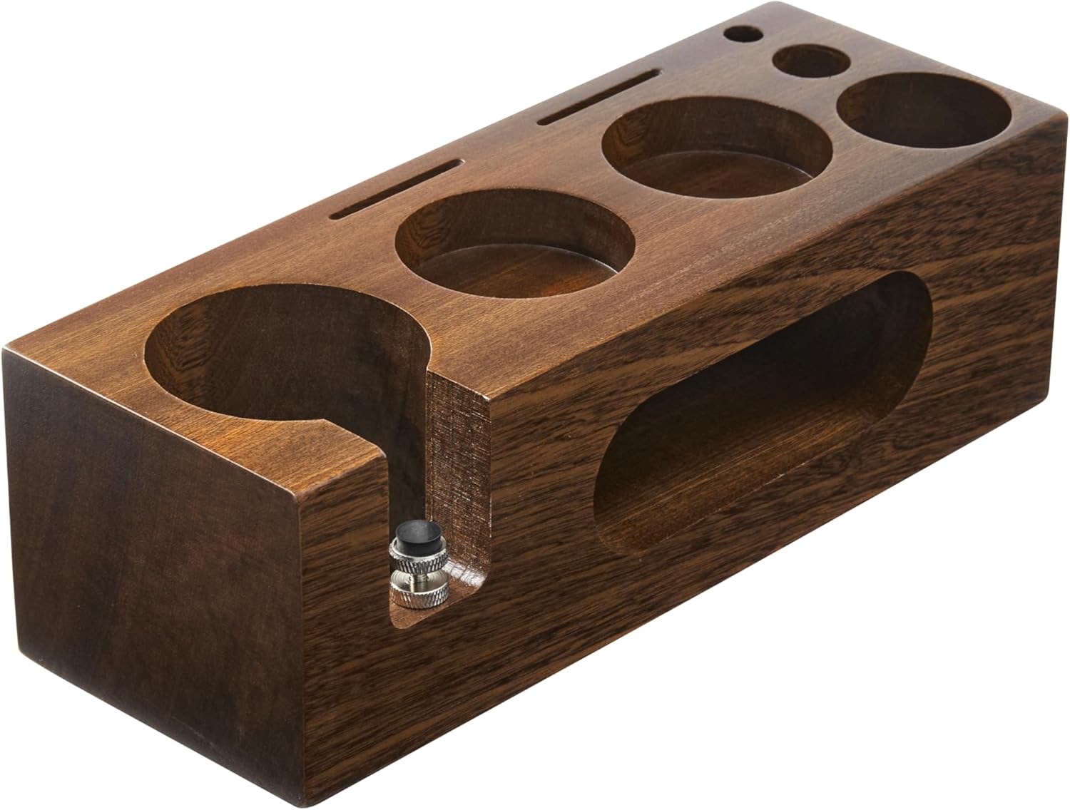 espresso tamping station called Coffee Tamper Station Fit 51 to 54mm Espresso Accessories The tamper holder Or organizer station Adjustable Portafilters Stand Height (7 IN 1)