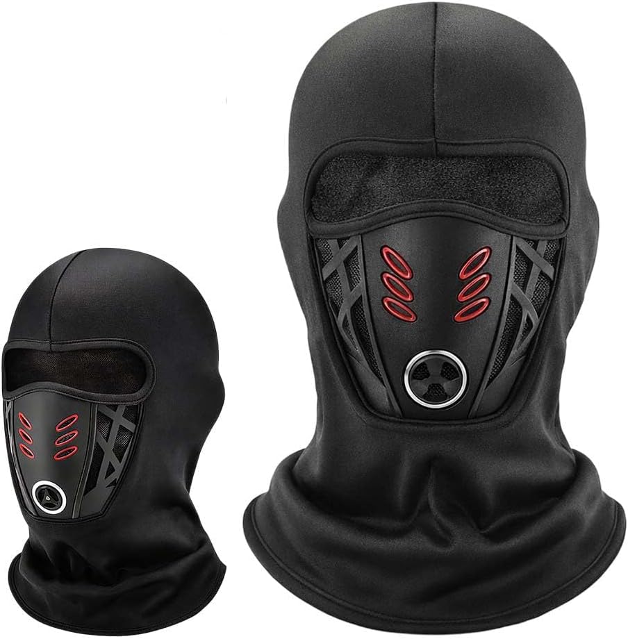 Winter Windproof Thermal Fleece Face Mask, 2026 Fleece Motorcycle Thermal Full Face Mask for Cycling Outdoor Sports