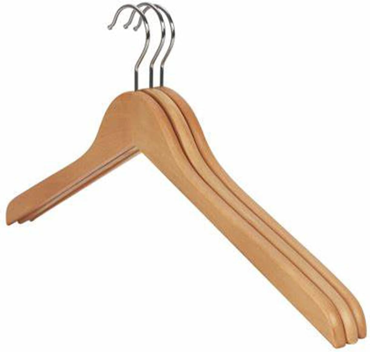 Wooden Coat Hangers, Set of 3