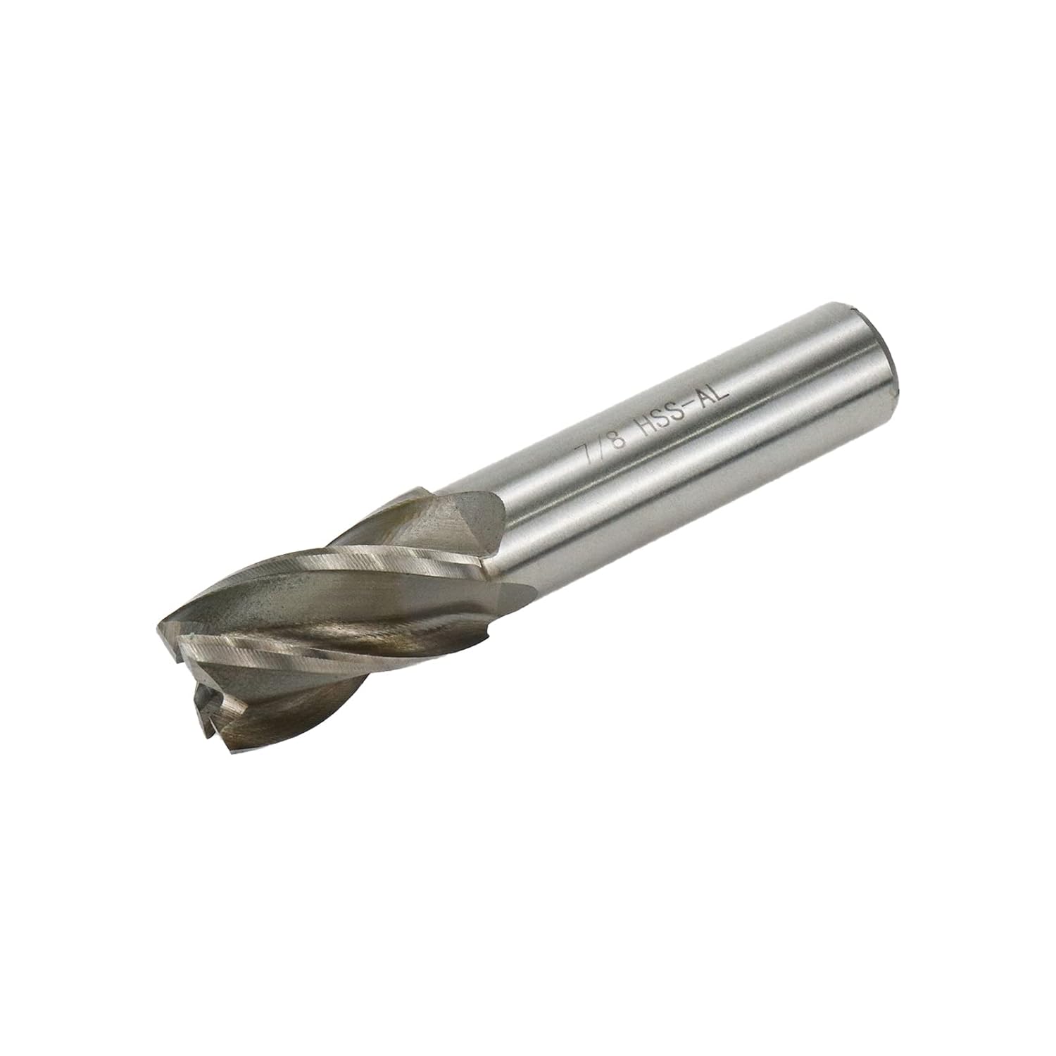Square End Mill 7/8" Cutting Dia x 3/4" Shank Dia 4 Flute Straight End Mill Cutter