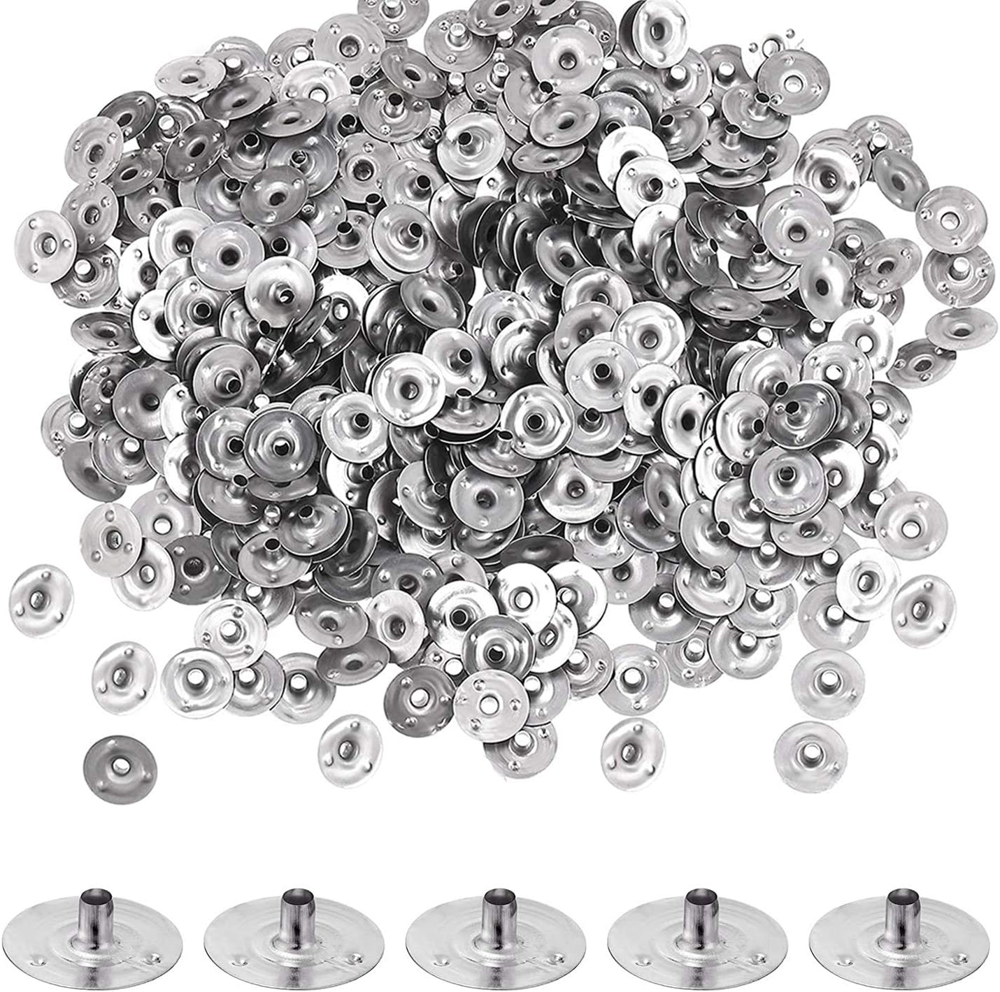 Candle Wick Base 100pcs Candle Wick Cilps Stainer Tabs for DIY and Making (12.5mm/ 0.5inch)
