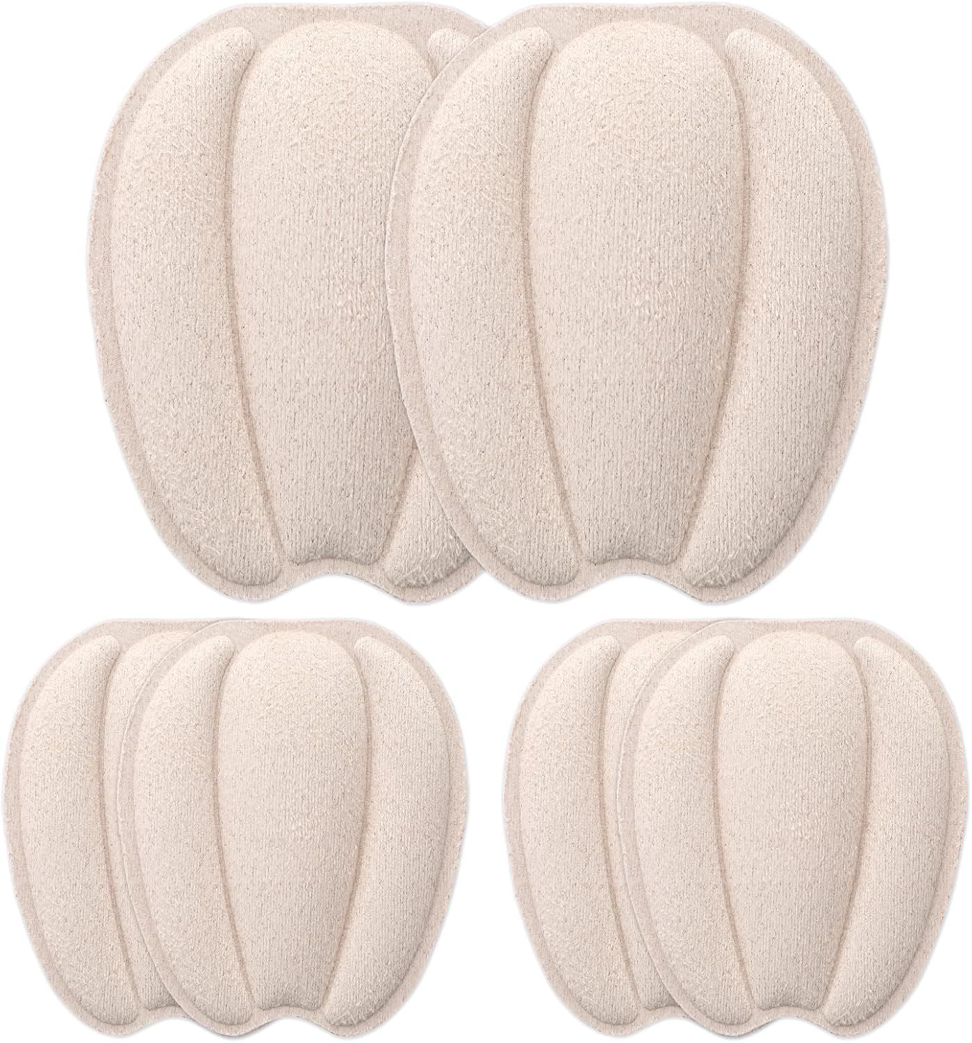 3 Pairs Tongue Pads for Shoe Too Big, Non Slip Tongue Cushion Insert for Loose Shoe Size Reducer Heel Pads Grips Cushion Inserts Replacement Shoes Filler for Men Women (Beige)
