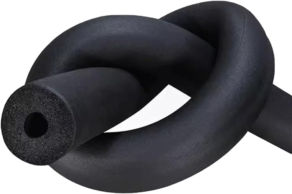 Pipe Insulation Foam Tube, 3/8"(9mm) ID Wall Thickness 3/8" Length 6FT, Black Foam Tubing for Guitar Stands,Machine Handle＆Roof Rack