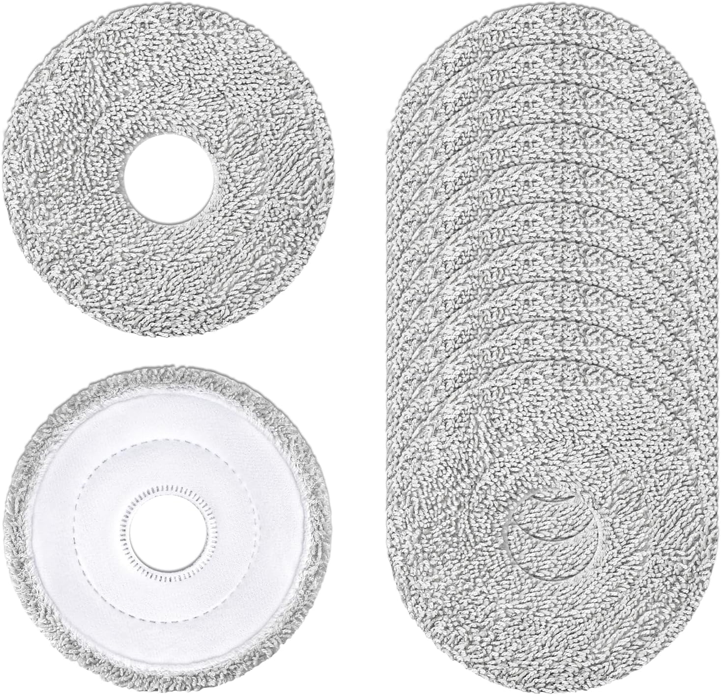 12 Pack Replacement Mop Pads for Dreame L40 Ultra/X40 Ultra/X50 Ultra/L50 Ultra/L10S Ultra/ L10s Pro Ultra Heat/L10S Ultra Gen2/L40S Ultra/X30 Ultra/L10 Ultra Robot Vacuum, Washable Replacement Pads