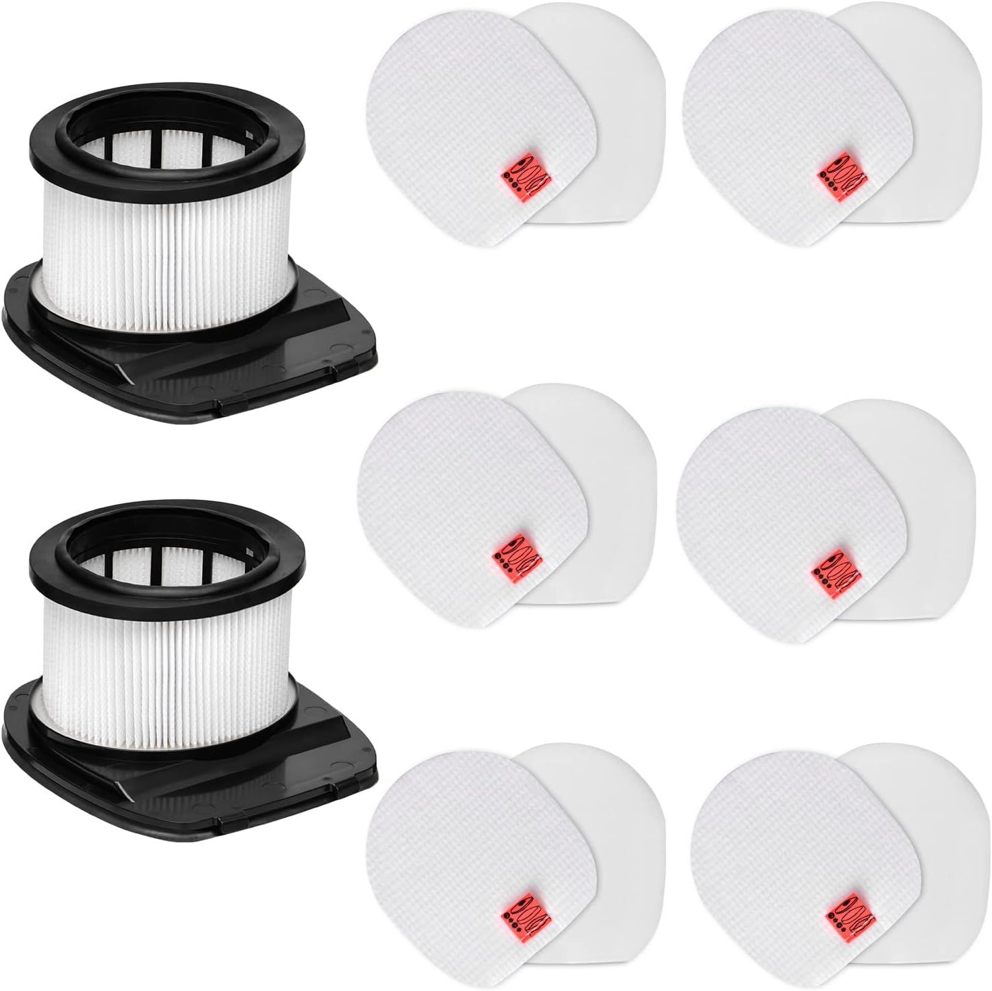 for Shark IZ362H IZ462H IZ363HT IZ163H IZ483H Replacement Filter Anti-Allergen Lightweight Cordless Stick Vacuum Vertex Ultra Pet Plus Power IZ482H IZ162H IZ361H 2 Filters +12 Foam Felt Kit
