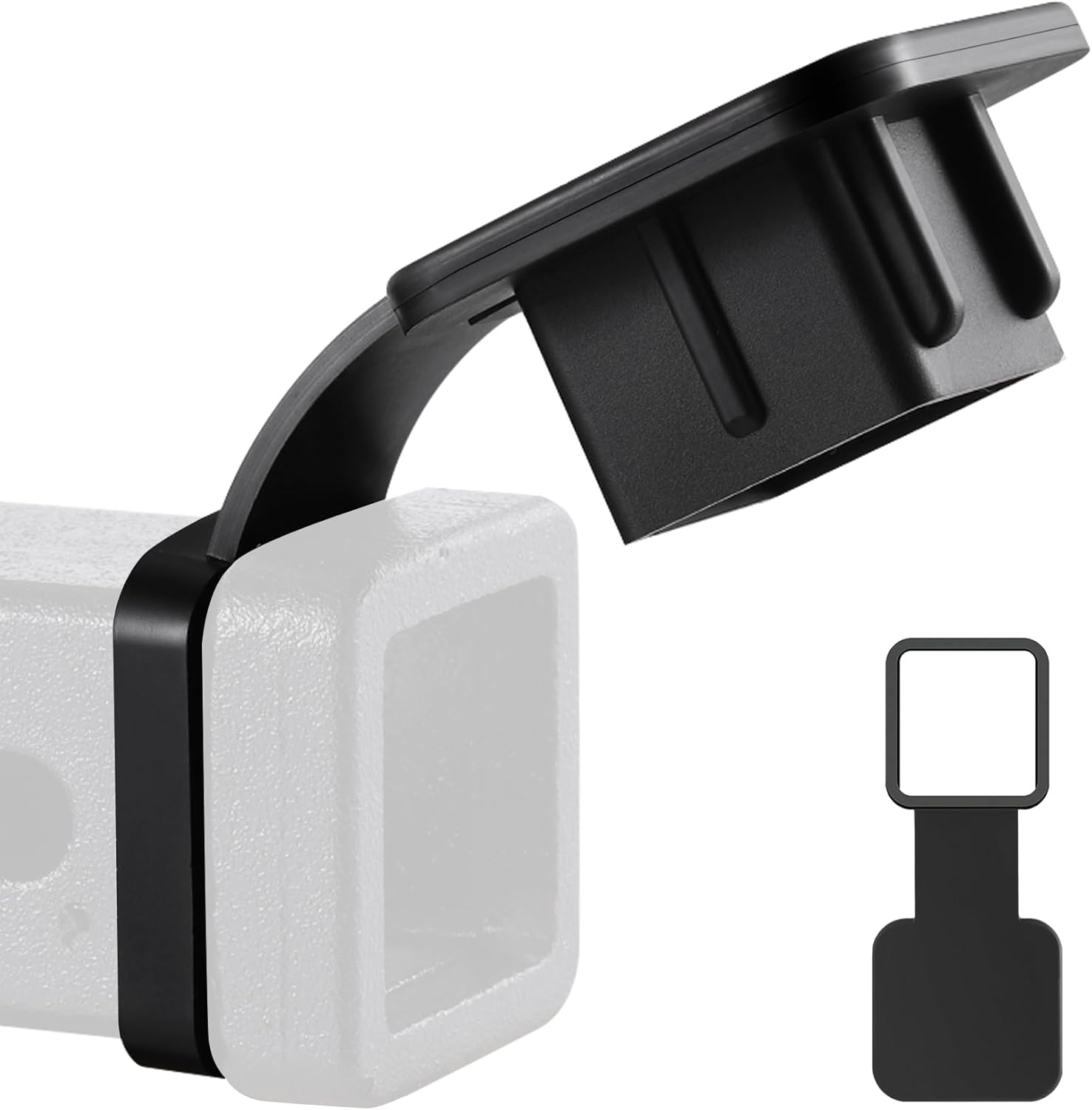 Fits for 2-inch Hitch Cover, Trailer Cover Tube Plug Insert, Car Exterior Accessories, Receiver Black 1