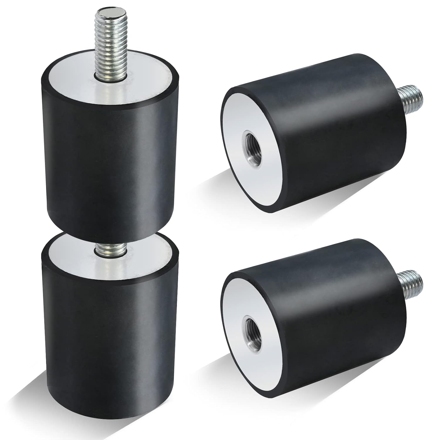 4 Pack New Upgrade Tamper Rubber Shock Mount Compatible with Wacker Neuson Plate Compactor Rammer WP1540 WP1550 VP1135 VP1340 VP1550 VP2050, Vibration Isolators/Shock Absorber 5100016316 -