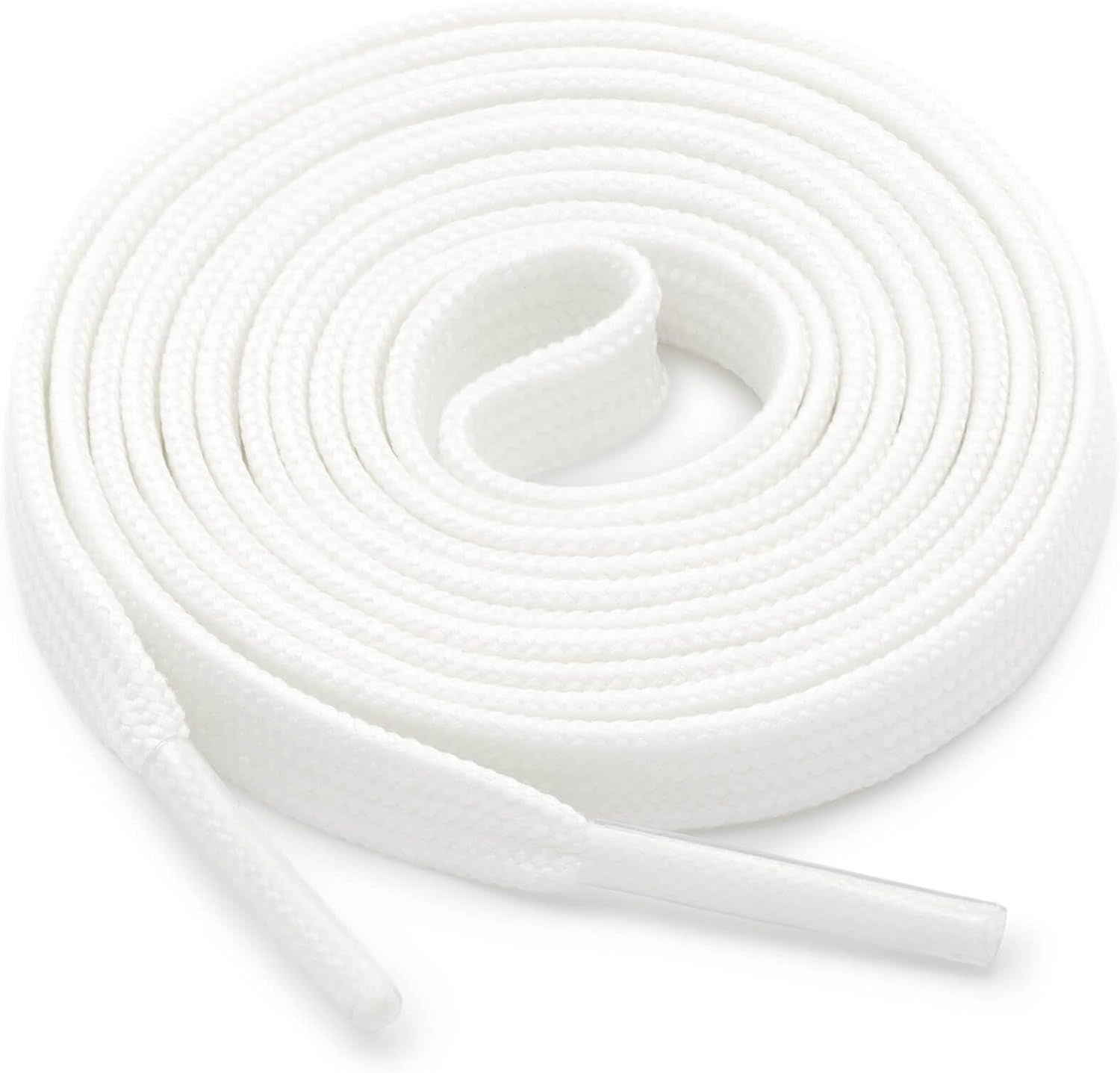 Thin lat Shoe Laces: Athletic Hollow Solid Color Shoelaces or Sneakers 1 Pair