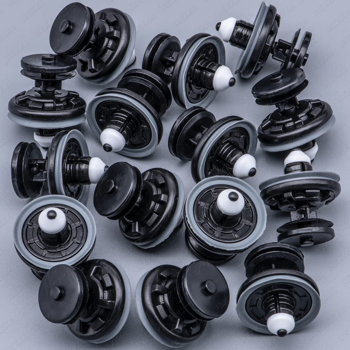 Rexka 15 pcs Interior Door Panel Trim Retainer Clips 6Q0-868-243 for VW Audi A4 A6 A8 GTI Jetta Passat Tiguan 6Q0868243