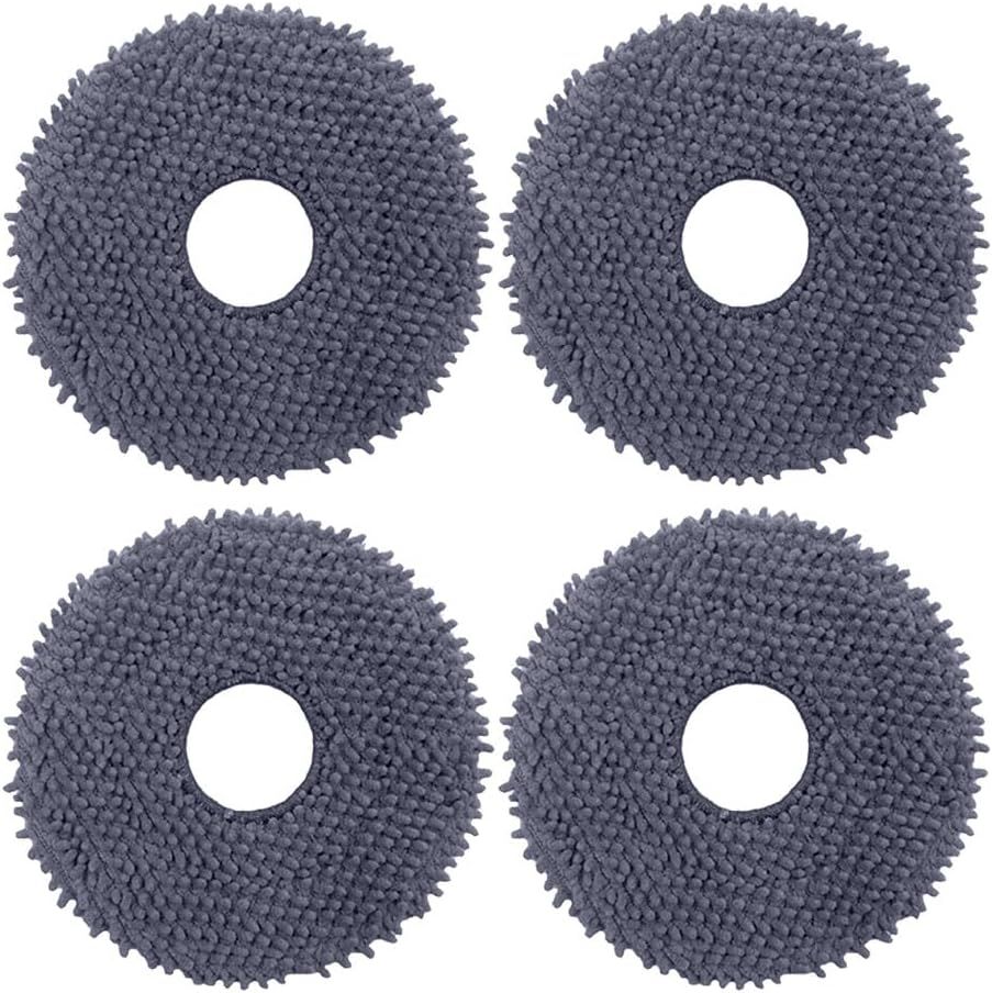 Replacement Mopping Pads Compatible with  Q Revo, Qrevo MaxV/S/Pro/Master/Slim/Edge/Curv/S5V/2R3W, QV 35A, QV 35S, Saros 10R Robot Vacuums Parts Accessories, 4-Pack.