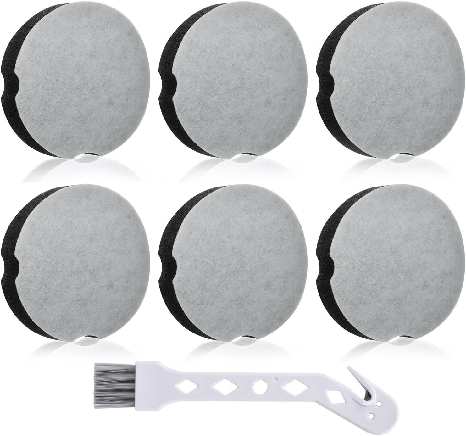 6 Pack ilter Replacement or Bissell Cleanview Compact Turbo 3508 3437 Powerorce Compact Lightweight Upright 2112 1520 or Bissel Turbo Bagless 2690 Vacuum, Parts #1604896/160-4896