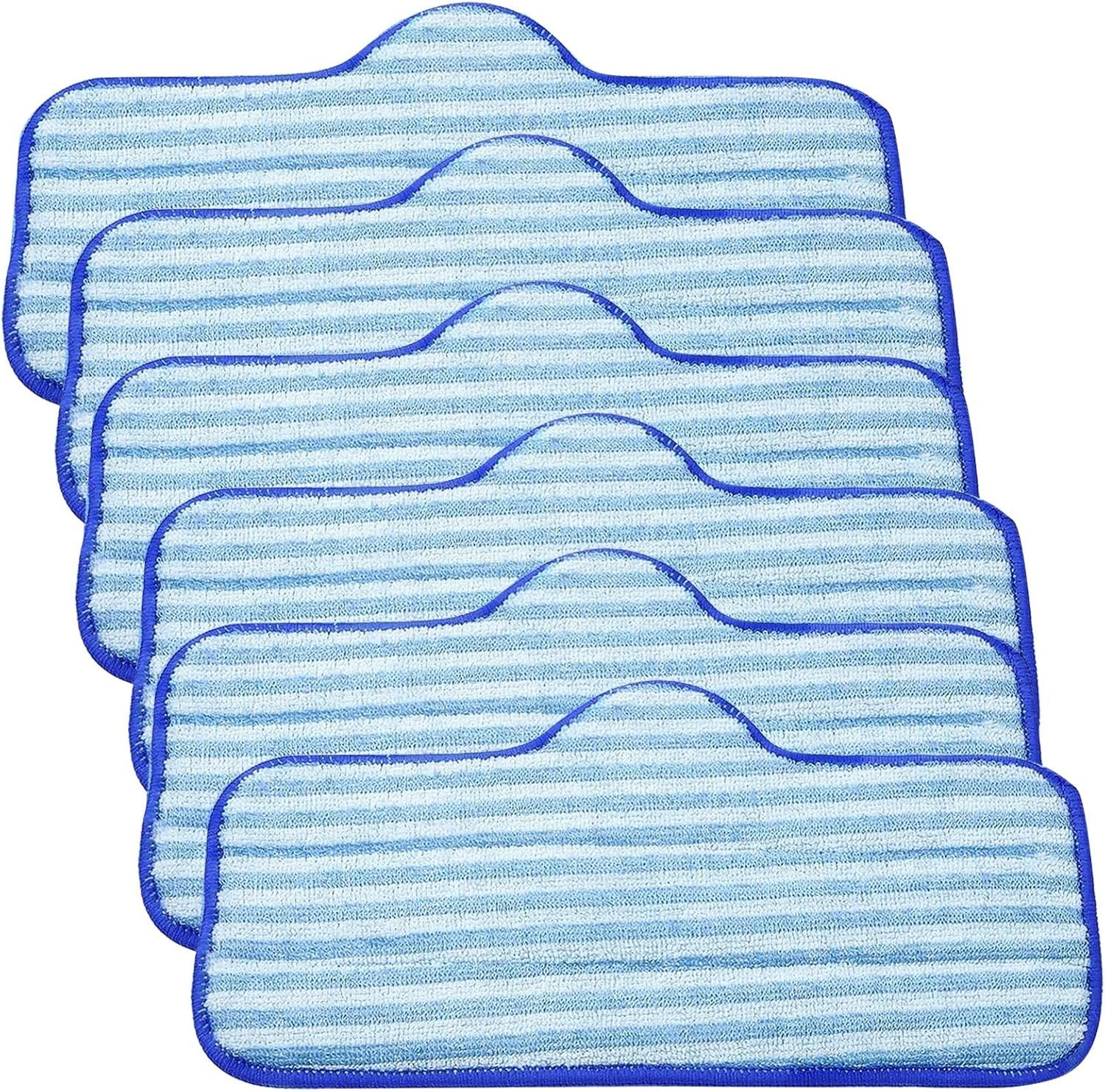 6 Pack Microiber Pads Compatible with Dupray Neat Steam Cleaner, Durable, Reusable and Machine Washable