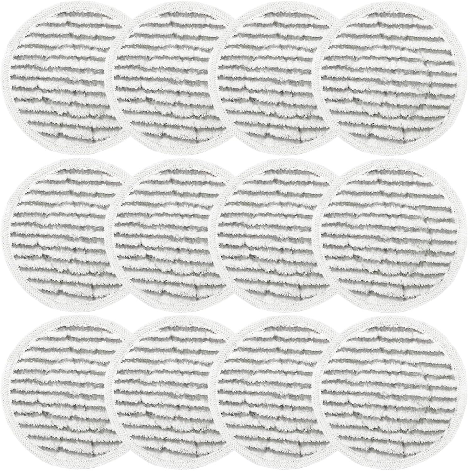 12 Pack Replacement Steam Mop Pads or Shark S8201 S7001 S8001 S7201 S7000AMZ S7000 S7005 S7020 S7001C Steam Mop, Steam & Scrub All-in-One Scrubbing and Sanitizing, Dirt Grip Scrub Washable Pad