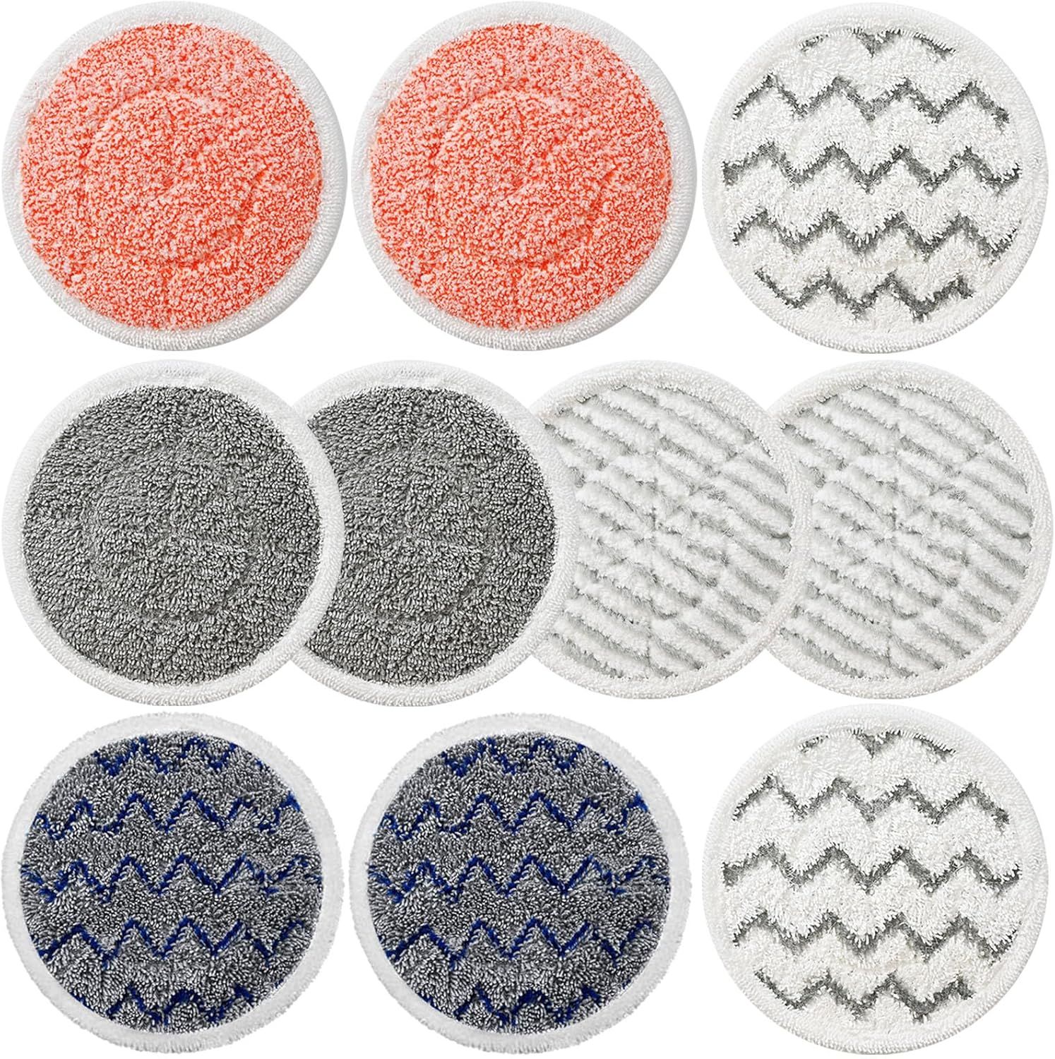 10 Pack Upgraded S7001 Pads Replacement Steam Mop Pads or Shark S7001 S8201 S7000 S7201 S8001 S7000AMZ, S7001TGT Series Steam Mop Pads,Steam&Scrub All-in-One Scrubbing Mop Pads,Part Model#:XKITP7000