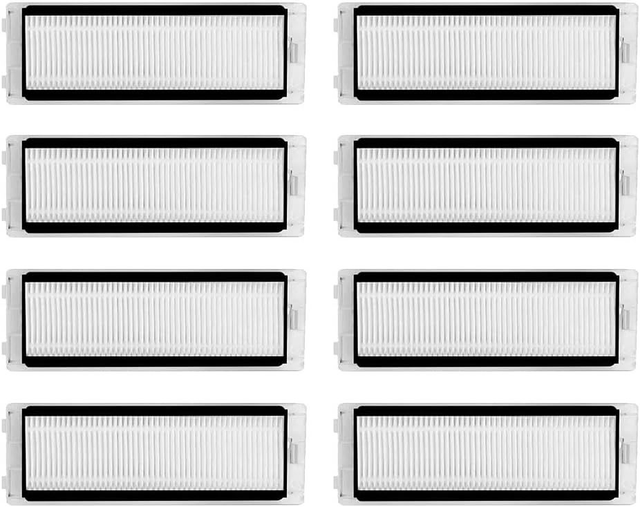 Replacement ilters Parts, Compatible with  Q Revo/Qrevo 2R3W, Robot Vacuums Cleaner Replacement Spare Parts Accessories, 8-pack.